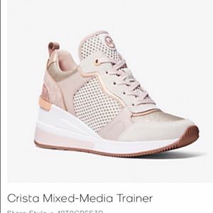 Michael Kors Crista Mixed-media Trainer